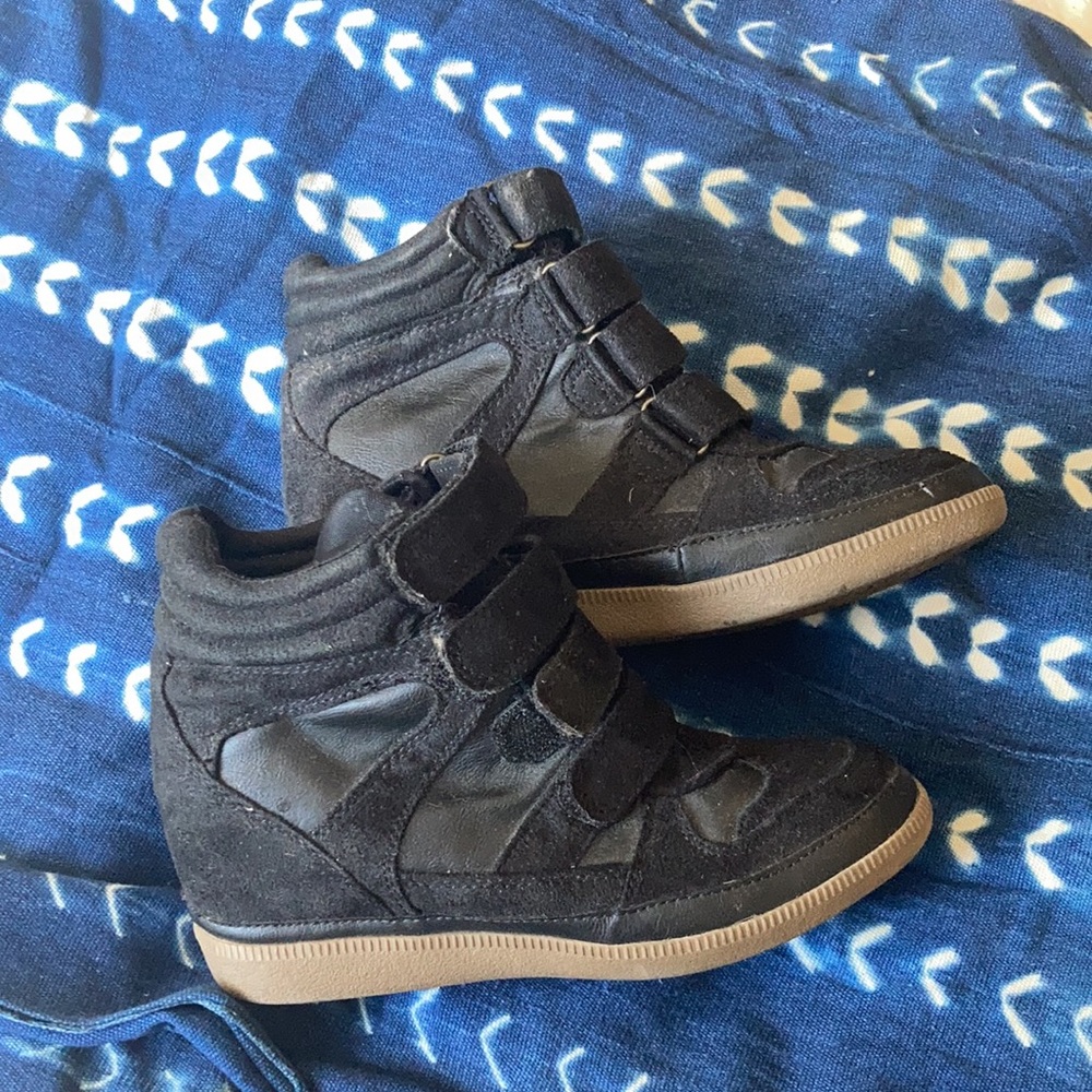 Airwalk Wedge Sneakers | Black | W6.5